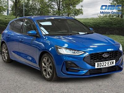 Blue Used 2022 Ford Focus ST-Line Hatchback | £13,497 (Fair price)