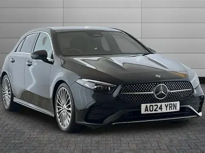 Used Mercedes A180 AMG Line Premium Plus 136 HP (100 kW) 2024 Cosmos black Hatchback