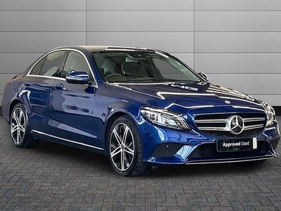 Used Mercedes C220 Premium 194 HP (142 kW) 2021 Blue Sedan