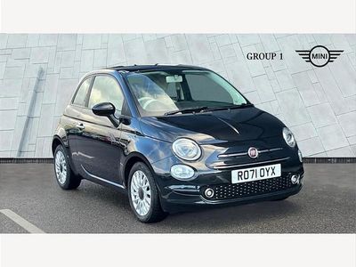 Black Used 2021 Fiat 500 Lounge Hatchback | £9,495 (Fair price)