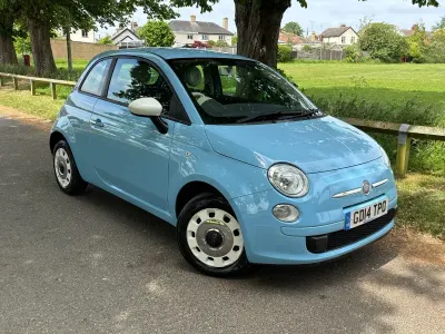 Used Fiat 500 69 HP (50 kW) 2014 Blue Hatchback
