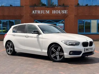 Used BMW 118 Sport Line 136 HP (100 kW) 2018 White Hatchback