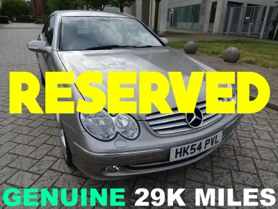 Used Mercedes CLK320 Elegance 218 HP (160 kW) 2004 Silver Coupe