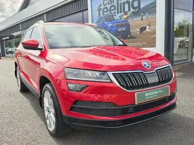Used Skoda Karoq SE L 150 HP (110 kW) 2019 Red SUV