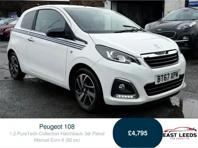 Used Peugeot 108 Collection 82 HP (60 kW) 2018 White Hatchback