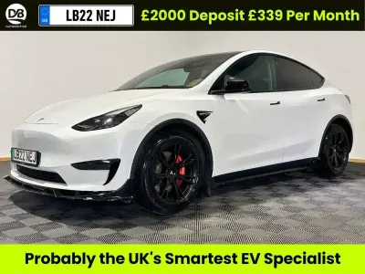 Used Tesla Model Y Long Range AWD 378 kW (514 HP) 2022 White SUV