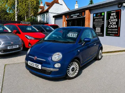 Used Fiat 500 Lounge 69 HP (50 kW) 2013 Blue Hatchback