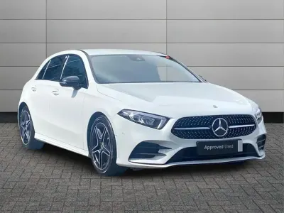 Used Mercedes A200 AMG Line Premium 163 HP (119 kW) 2023 Polar white Hatchback