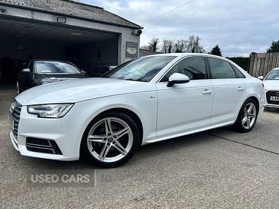 Used Audi A4 S-Line 150 HP (110 kW) 2018 White Sedan