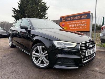 Black Used 2018 Audi A3 Sportback S-Line Hatchback | £11,390 (Fair price)