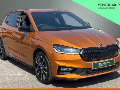Used Skoda Fabia Monte Carlo 85 HP (62 kW) 2025 Phoenix orange metallic Hatchback
