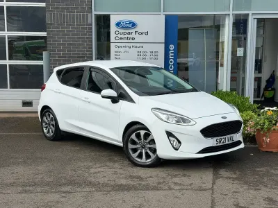 Used Ford Fiesta Trend 125 HP (91 kW) 2021 Frozen white Hatchback