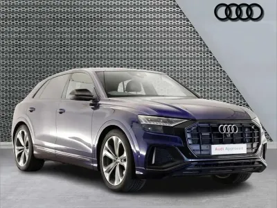 Used Audi Q8 Black Edition 286 HP (210 kW) 2021 Blue SUV
