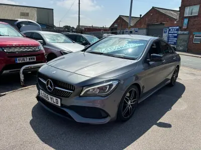 Used Mercedes CLA220 AMG line 177 HP (130 kW) 2017 Grey Coupe