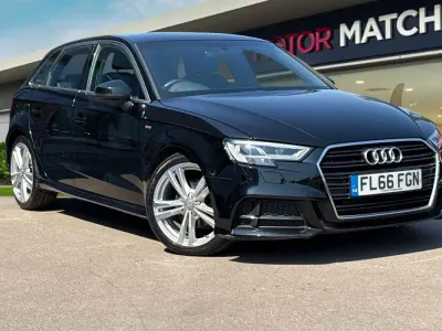 Used Audi A3 Sportback S-Line 150 HP (110 kW) 2016 Black Hatchback