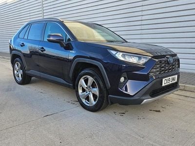 Blue Used 2019 Toyota RAV4 Hybrid Design SUV | £17,400 (Fair price)