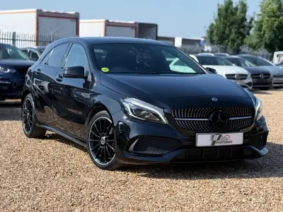 Used Mercedes A200 AMG Line Premium 136 HP (100 kW) 2017 Black Hatchback