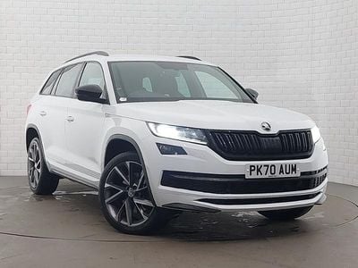Used Skoda Kodiaq SportLine 190 HP (139 kW) 2020 White SUV