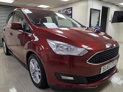 Used Ford C-MAX Zetec 125 HP (91 kW) 2017 Red MPV