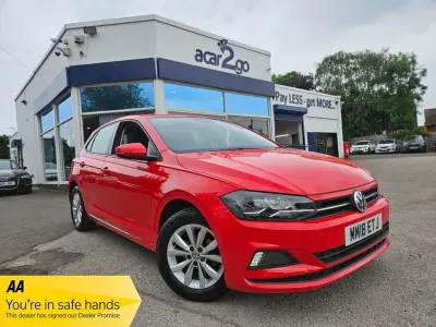 Begagnad VW Polo SE 65 HK (47 kW) 2018 Röd Halvkombi