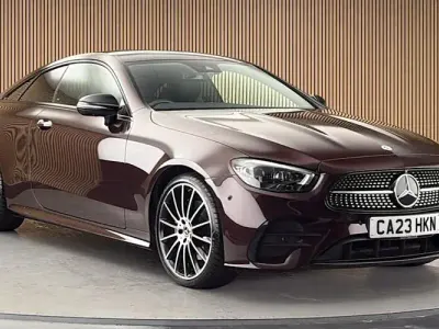 Used Mercedes E220 AMG line 194 HP (142 kW) 2023 Red Coupe