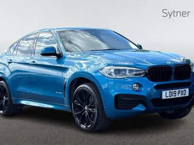 Used BMW X6 M Sport 254 HP (186 kW) 2019 Blue SUV