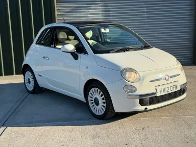 Used Fiat 500 Lounge 69 HP (50 kW) 2012 White Hatchback