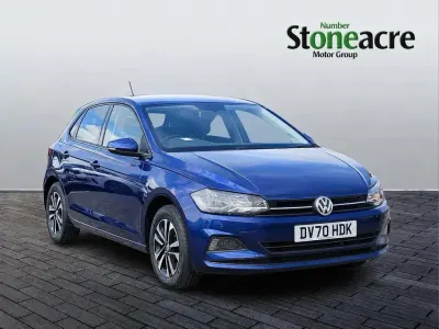 Used VW Polo United 95 HP (69 kW) 2020 Blue Hatchback