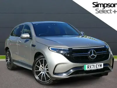 Used Mercedes EQC400 AMG line 300 kW (408 HP) 2021 Silver SUV