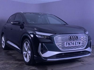 Black Used 2024 Audi Q4 e-tron S-Line SUV | £31,499 (Good price)