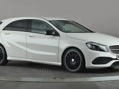 Begagnad Mercedes A200 AMG Line Premium 156 HK (114 kW) 2016 Vit Halvkombi