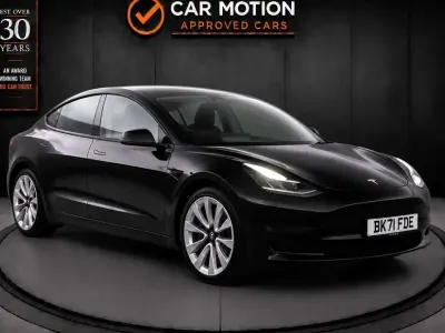 Used Tesla Model 3 Long Range AWD 254 kW (346 HP) 2021 Black Sedan