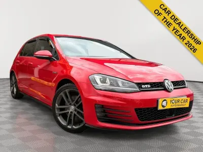 Used VW Golf VII GTD 150 HP (110 kW) 2016 Red Hatchback