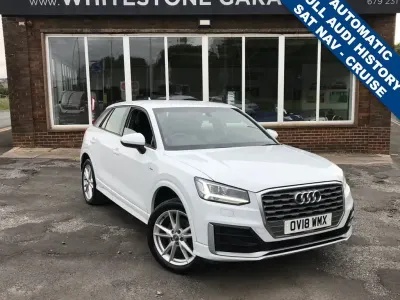 Used Audi Q2 S-Line 150 HP (110 kW) 2018 Glacier white SUV