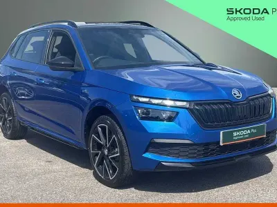 Used Skoda Kamiq Monte Carlo 110 HP (80 kW) 2023 Race blue metallic SUV