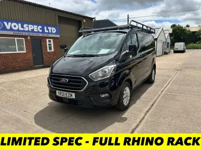 Used Ford Transit Custom Limited 130 HP (95 kW) 2021 Black Van
