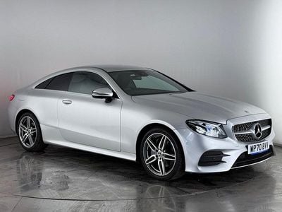Used Mercedes E220 AMG line 194 HP (142 kW) 2020 Silver Coupe