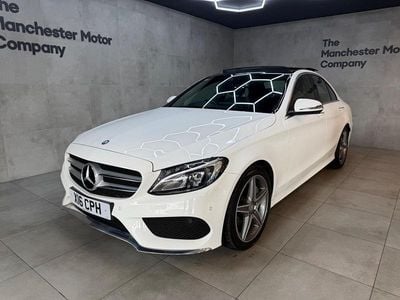 Begagnad Mercedes C250 AMG Line Premium Plus 204 HK (150 kW) 2016 Vit Sedan