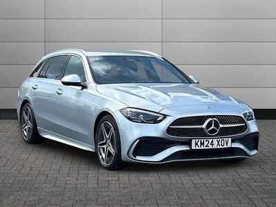 Begagnad Mercedes C220 AMG line 196 HK (144 kW) 2024 Silver Kombi