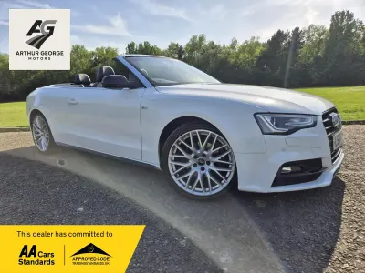 Used Audi A5 Cabriolet S-Line 148 HP (108 kW) 2016 White Cabriolet