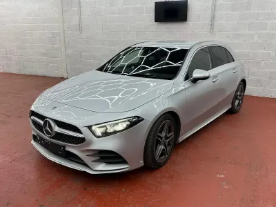 Used Mercedes A180 AMG line 116 HP (85 kW) 2018 Silver Hatchback