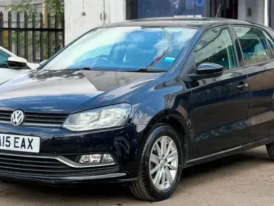 Used VW Polo SE 90 HP (66 kW) 2015 Black Hatchback