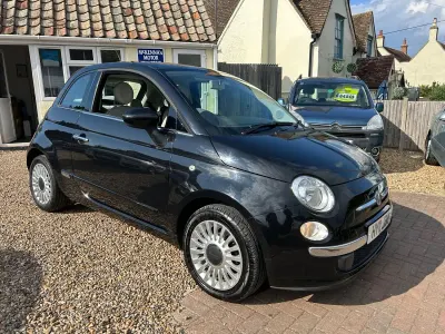 Used Fiat 500 Lounge 69 HP (50 kW) 2011 Black Hatchback