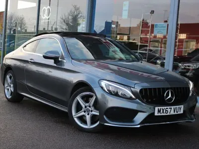 Used Mercedes C250 AMG Line Premium Plus 204 HP (150 kW) 2017 Grey Coupe