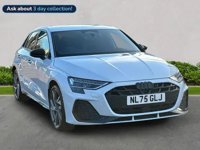 Used Audi A3 Sportback Black Edition 150 HP (110 kW) 2025 White Hatchback