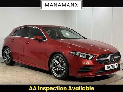 Used Mercedes A180 AMG line 136 HP (100 kW) 2021 Red Hatchback