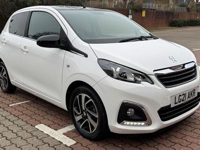 Used Peugeot 108 Allure 72 HP (52 kW) 2021 White Hatchback
