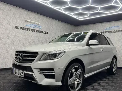 Used Mercedes ML350 AMG line 258 HP (189 kW) 2014 Silver SUV