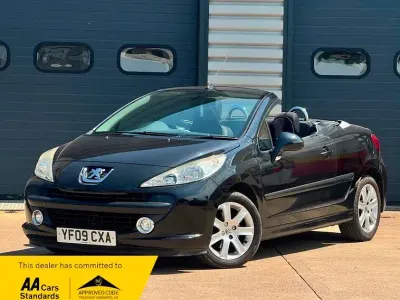 Used Peugeot 207 CC Sport 120 HP (88 kW) 2009 Black Cabriolet