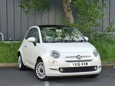 Second-hand Fiat 500 Lounge 69 CP (50 kW) 2016 Alb Hatchback